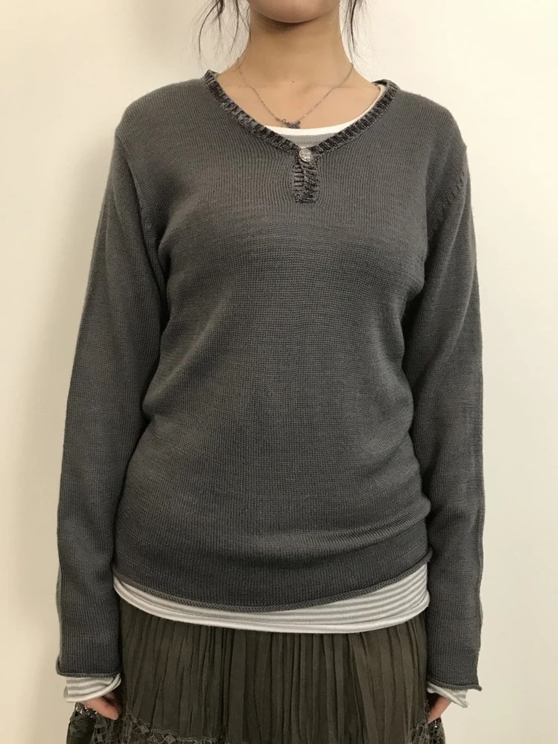 Mens Melrose Double Layer Knit 상품이미지3