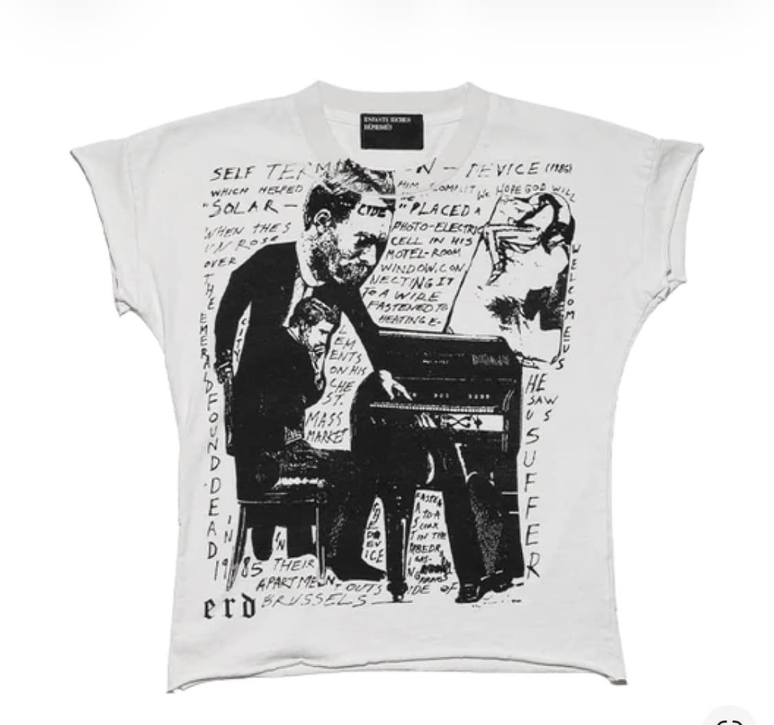 (W) 앙팡 리쉬 데프리메 셀프 터미네이션 슈렁큰 티셔츠 페이디드 화이트 상품이미지1