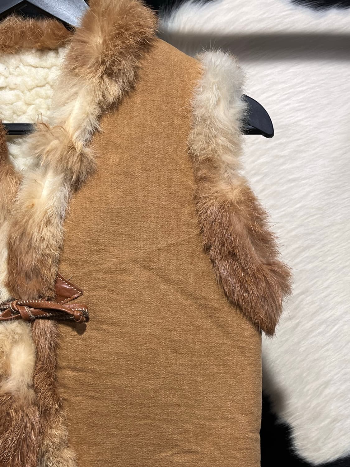 브라운 퍼 베스트 상품이미지3