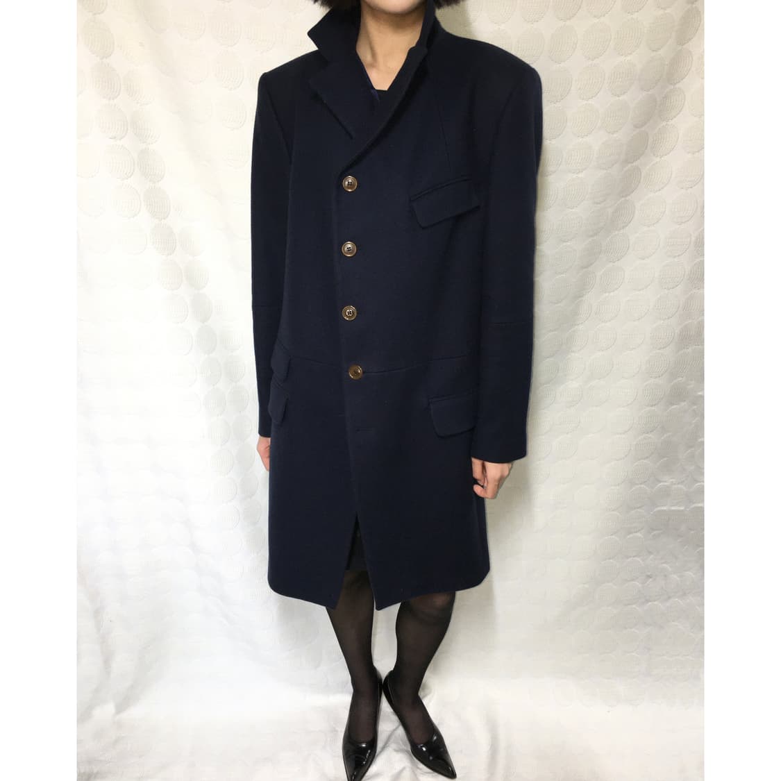비비안 웨스트우드 맨 네이비 울 코트 상품이미지4