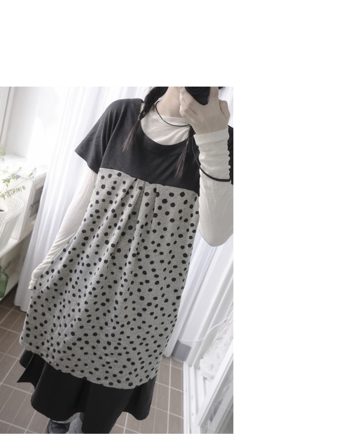 Polka bou jeloud dress 상품이미지6