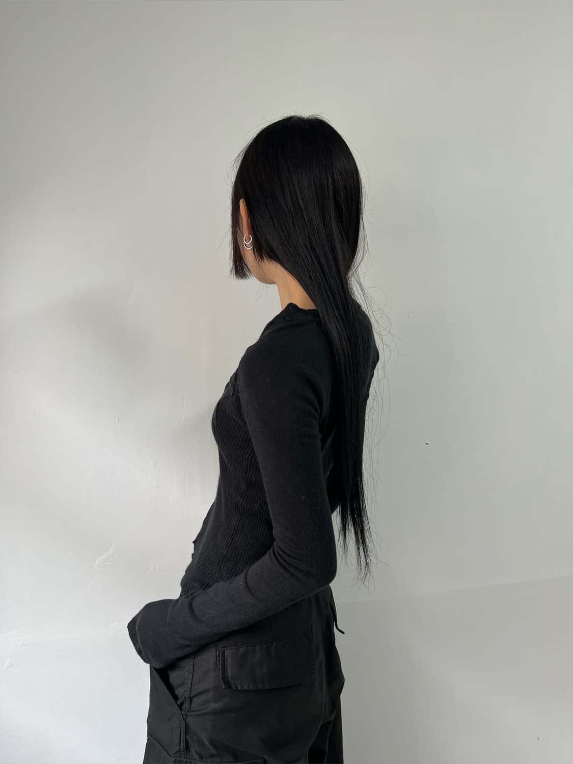 아르마니 익스체인지 슬림핏 골지 집업 상품이미지6