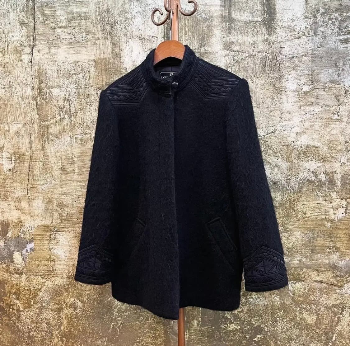 8~90s 빈티지 루이준 에스닉 자수 울 자켓 상품이미지2