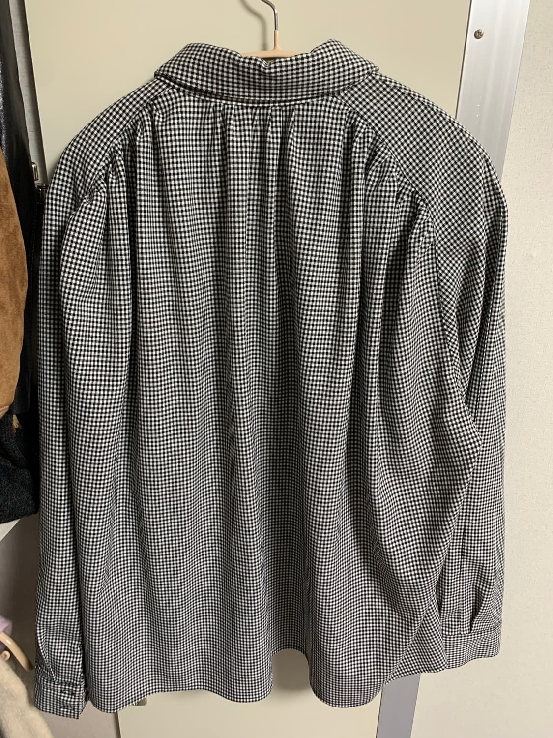 쉬이즈큐트 제인셔츠 체크 블랙 상품이미지5