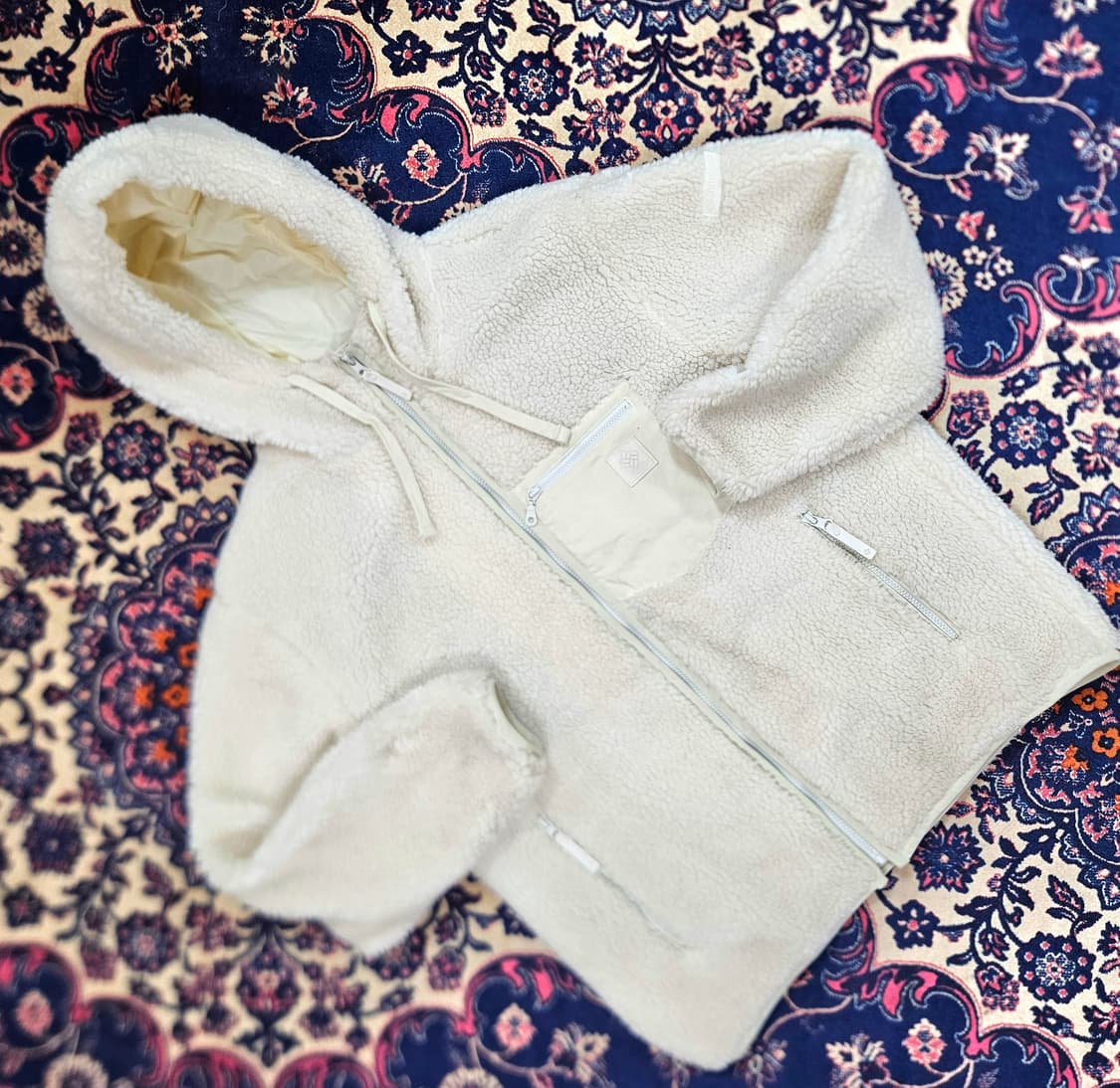 컬럼비아 22FW 코듀로이 포켓 뽀글이 후드 플리스 자켓 XL size 상품이미지1