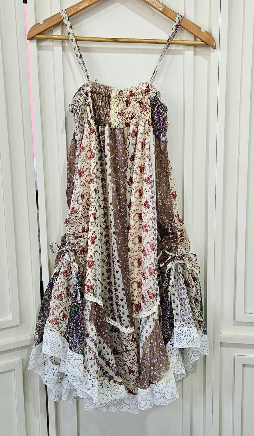 플라워 패치워크 레이스원피스 상품이미지4