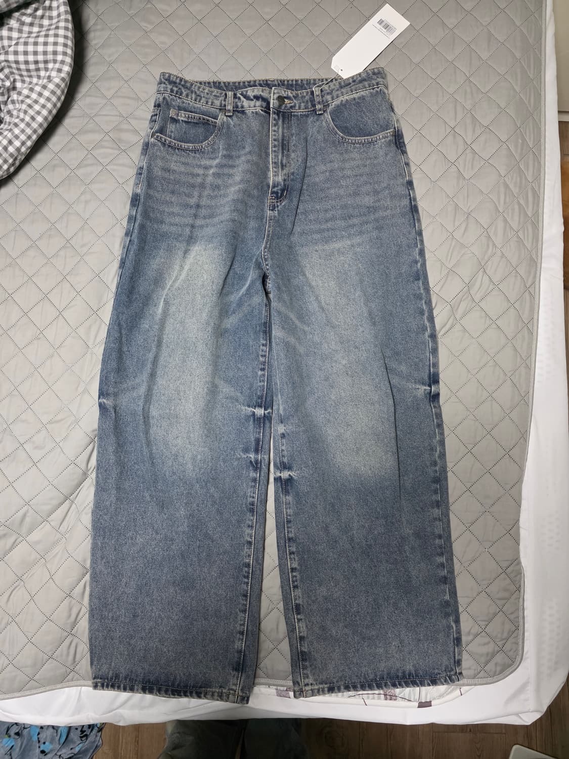 [34] 디미트리블랙 와이드 데님 팬츠 새상품 상품이미지1