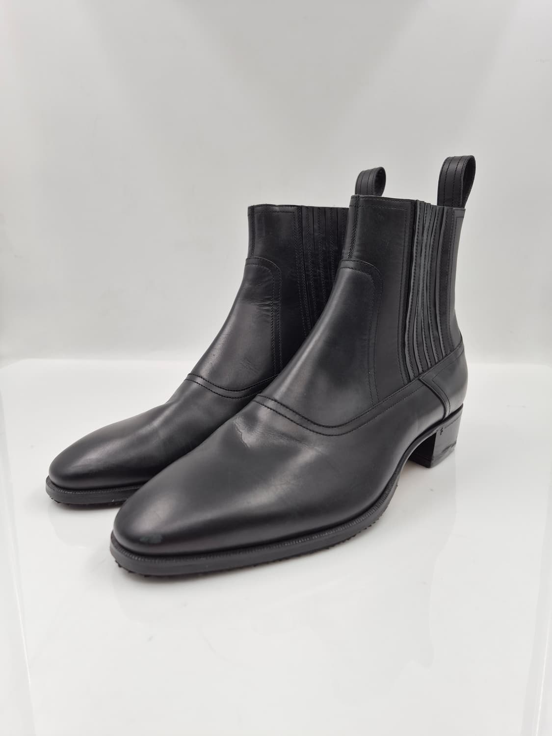 구찌 블랙 레더 첼시 부츠 상품이미지2