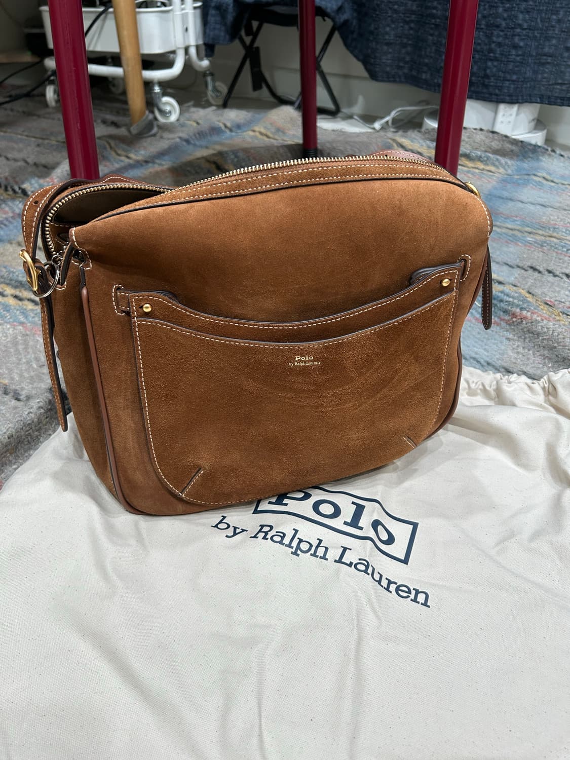 폴로 랄프로렌 ID 스웨이드 백 상품이미지2