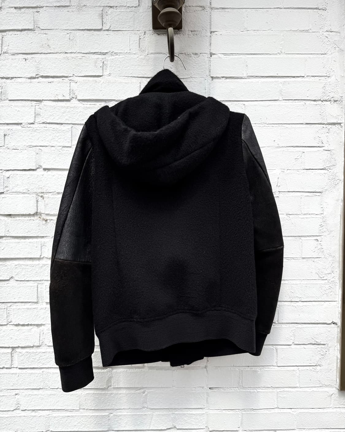 DBSS 15AW “feather to snow” 레더슬리브 봄버 상품이미지7