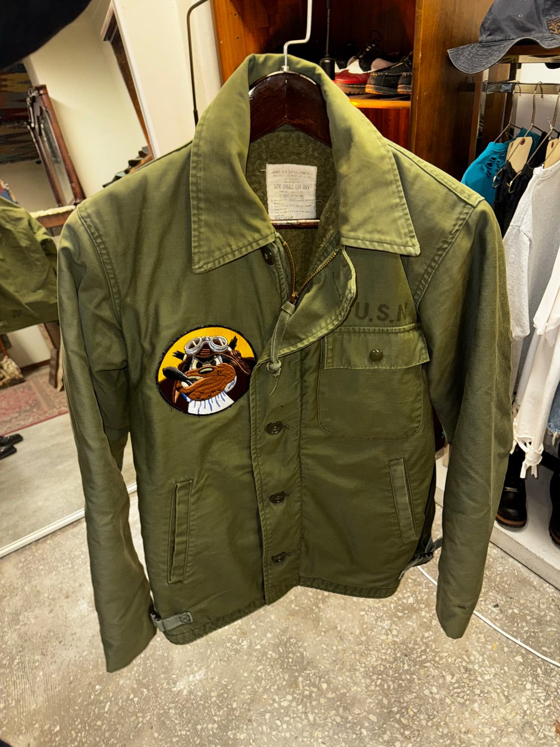 1968 오리지널 USN A-2 덱 재킷 (N-1의 후속 모델) 상품이미지1