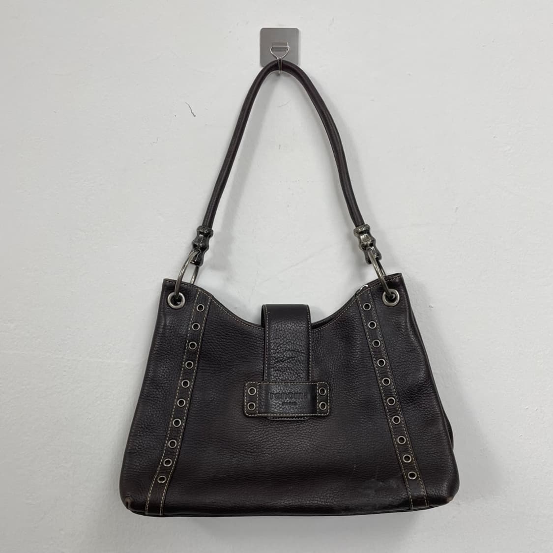 레노마 Renoma 다크브라운 빈티지 레더 숄더백 상품이미지2