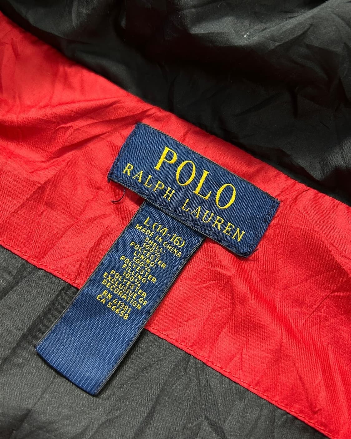 폴로 랄프로렌 포니 레드 패딩  상품이미지6