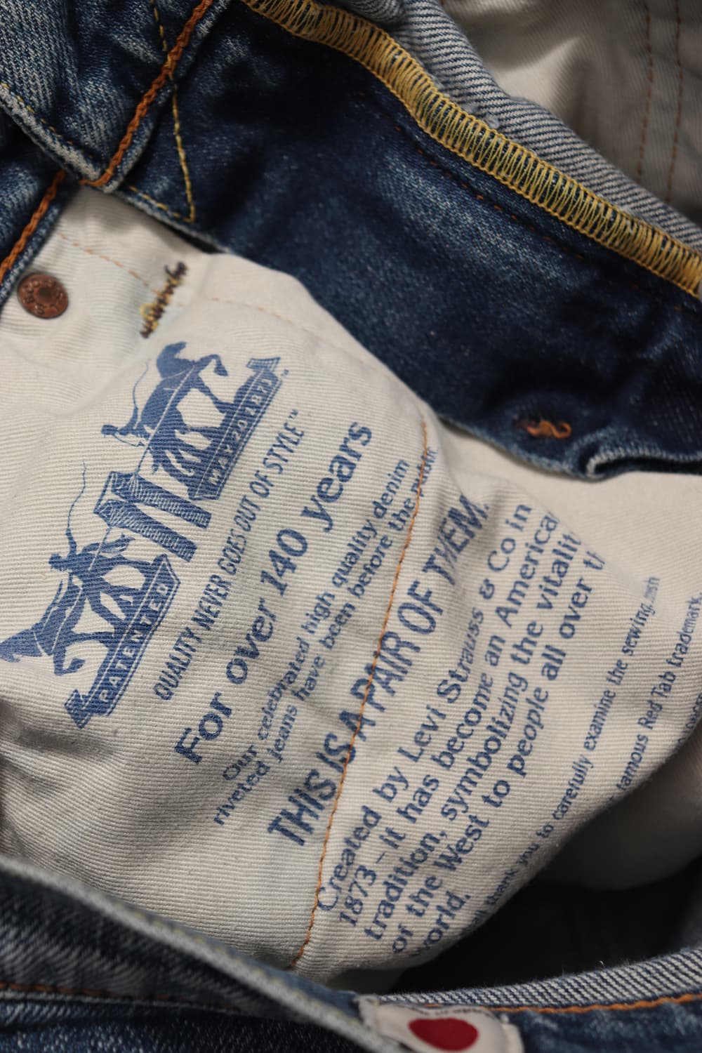 LEVIS 502 일본판 레귤러 테이퍼드 데님 팬츠 size 28 상품이미지6