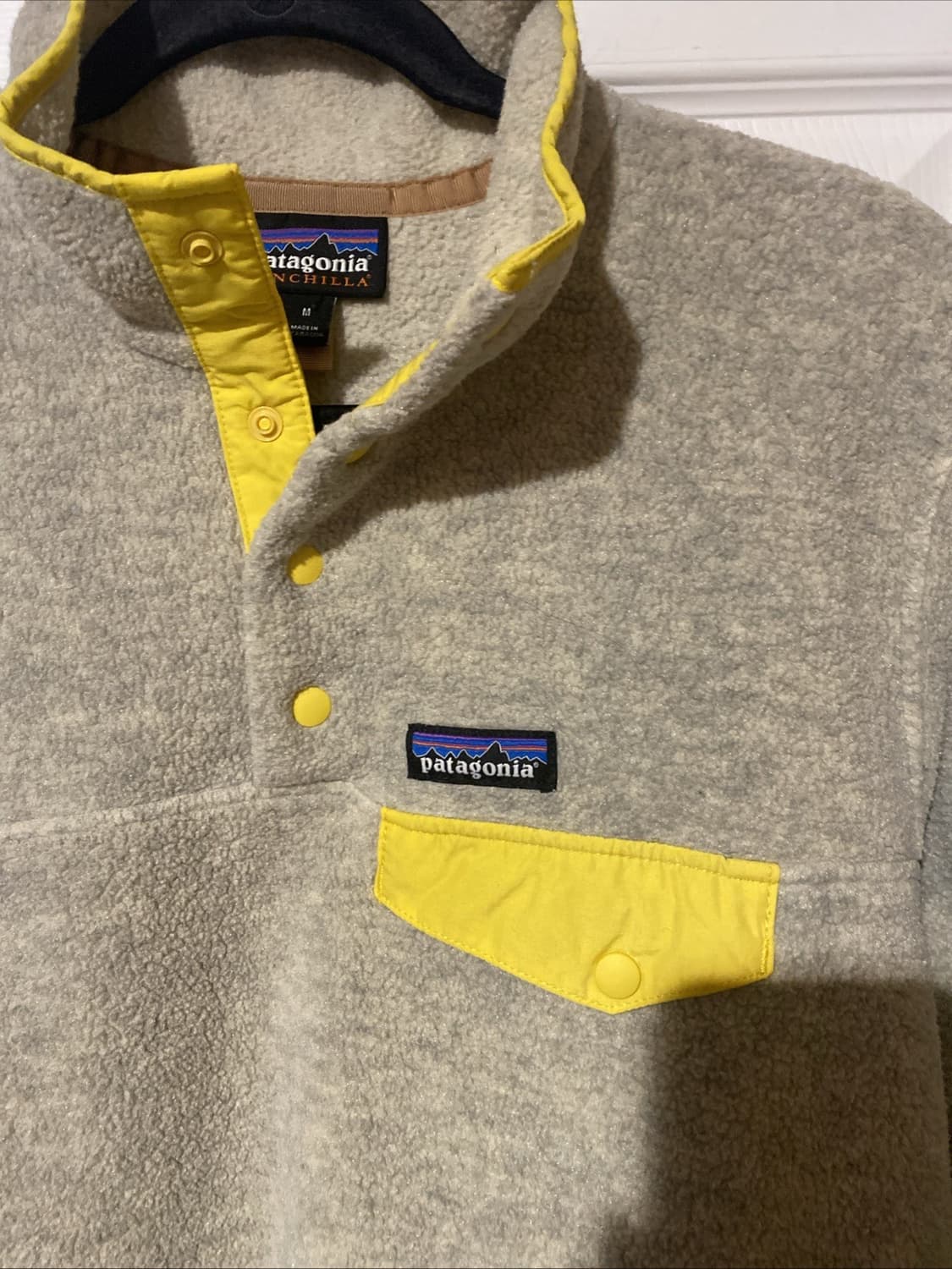 20s 파타고니아 신칠라 스냅-T 오트밀 헤더/옐로우 상품이미지2