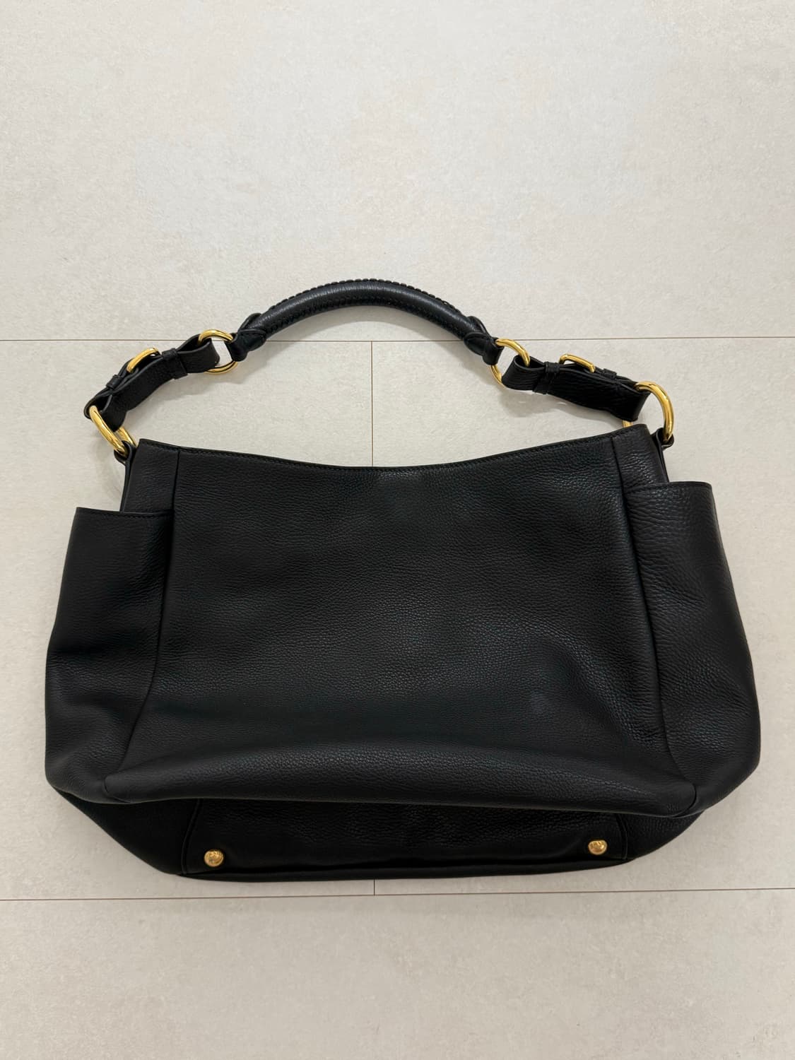 프라다 비텔로 다이노 호보 숄더백 블랙 상품이미지3