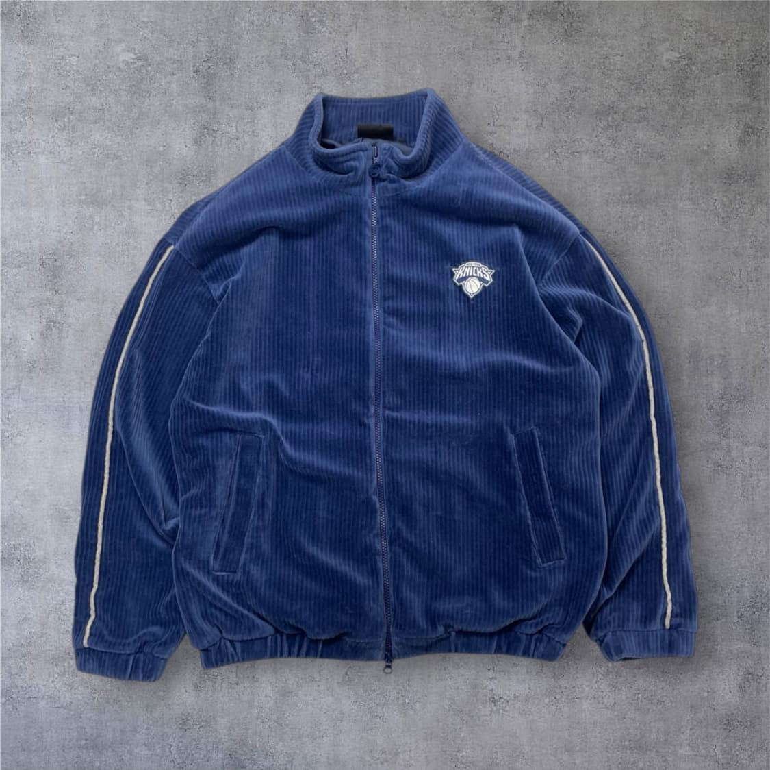 엔비에이 NBA 딥블루 뉴욕 닉스 코듀로이 집업 M 상품이미지1