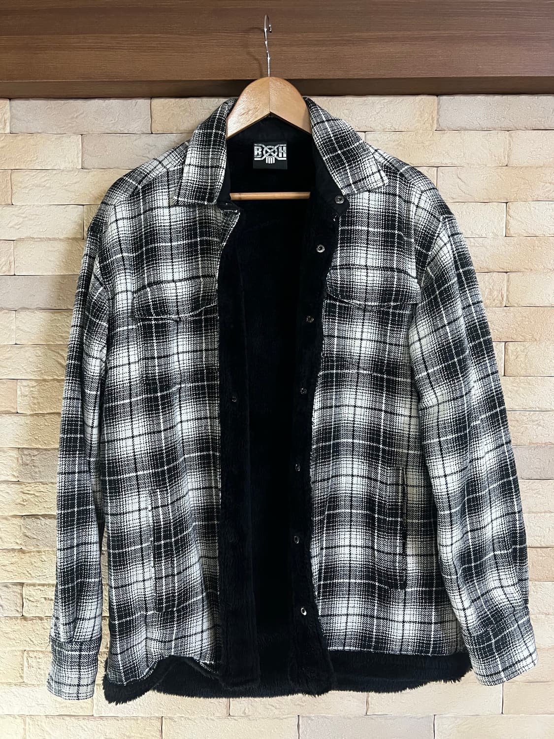 바운티헌터 보아털 체크자켓 상품이미지2