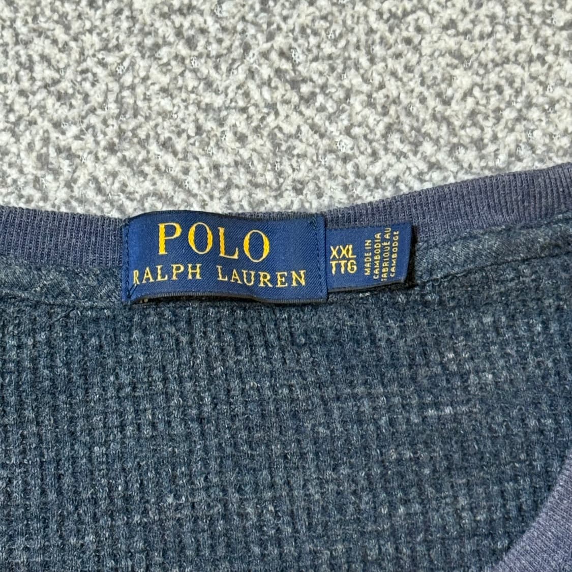 폴로 랄프로렌 와플 긴팔티 2XL 상품이미지4