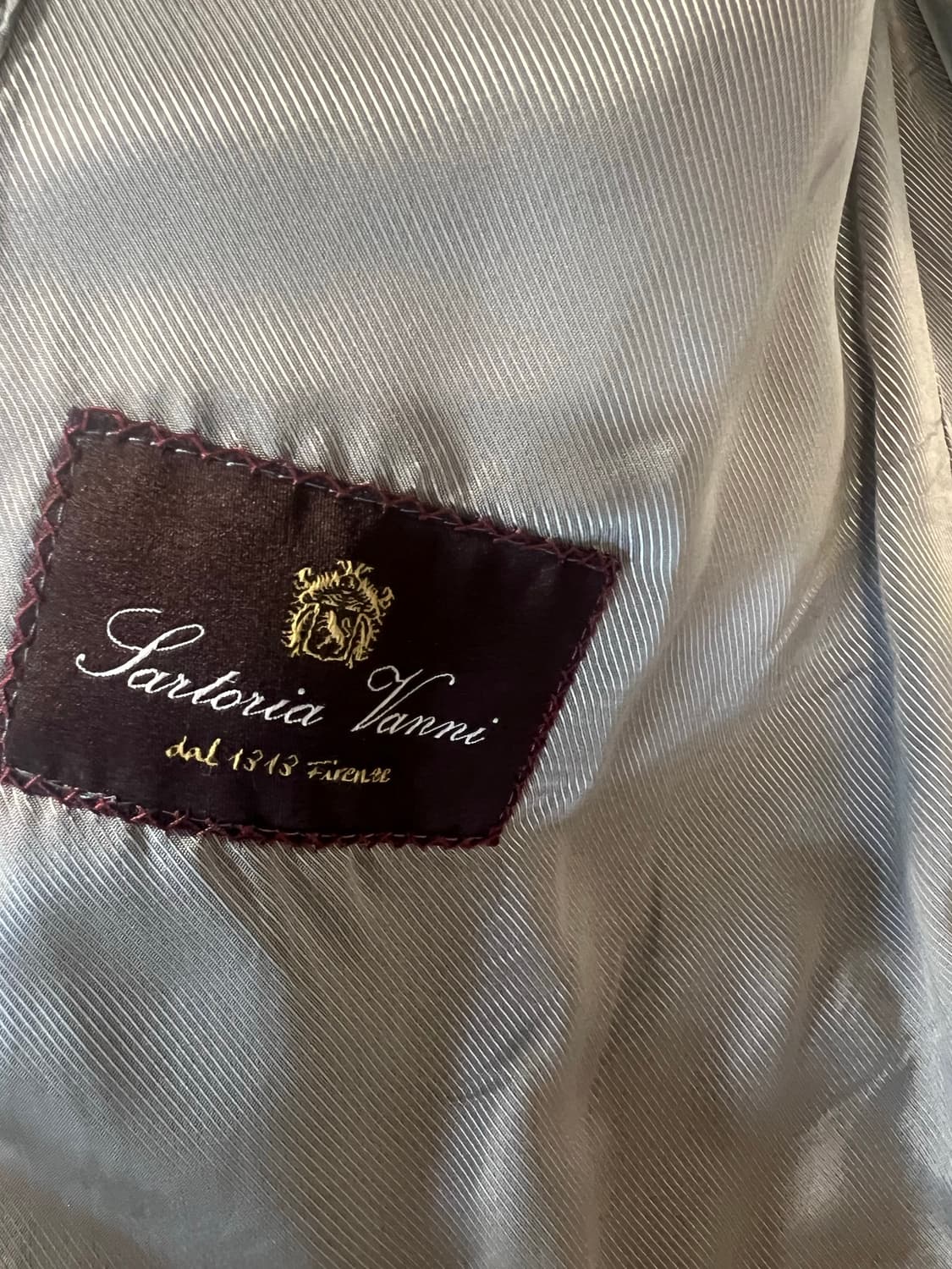 에스타도 Sartoria Vanni 헤링본 더블 코트 상품이미지4