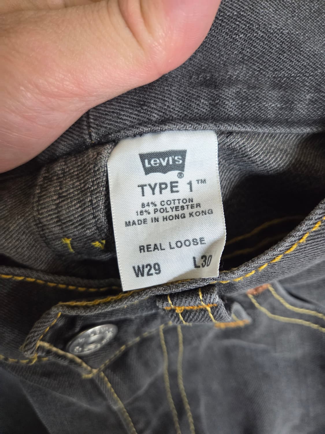 리바이스 빈티지 타입원 리얼루즈 그레이 데님팬츠 28 상품이미지4