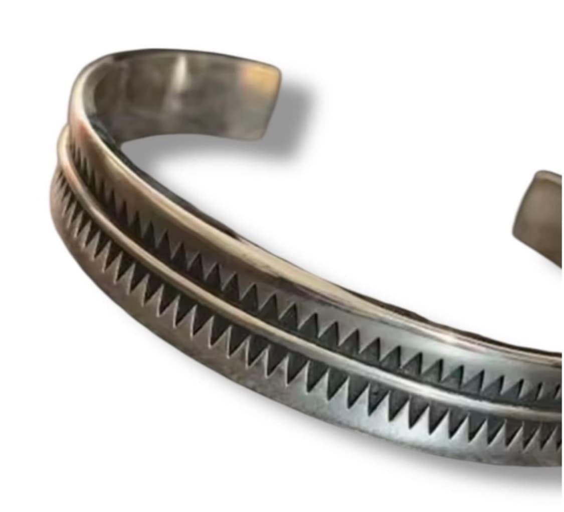 <새상품> UNDERCOVER 언더커버 GIZ패턴 실버 뱅글(팔찌) 상품이미지5