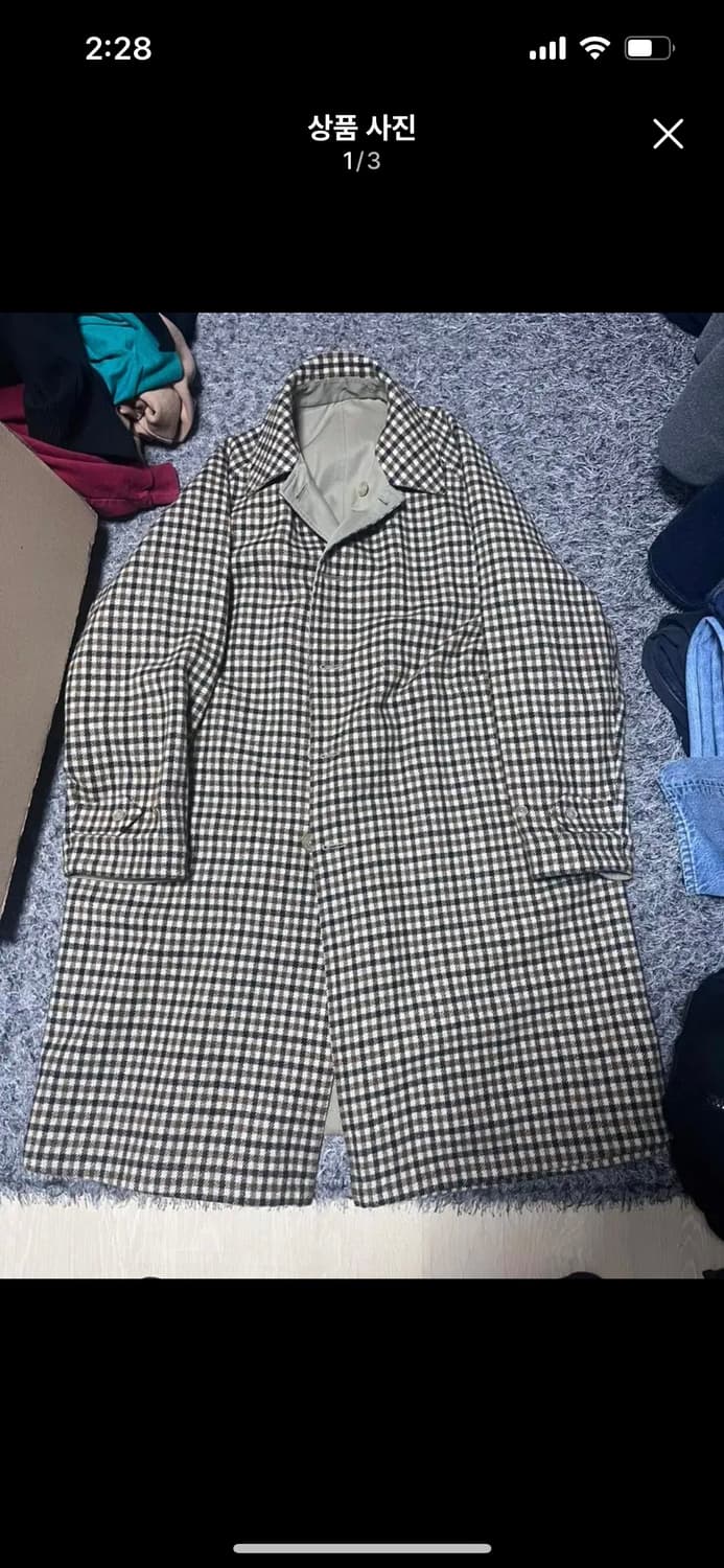 아나토미카 싱글래글런 리버시블 코트 48사이즈 상품이미지1