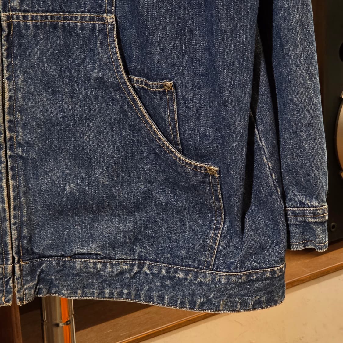 빌블래스 90s 커브드라인 데님 자켓 상품이미지4