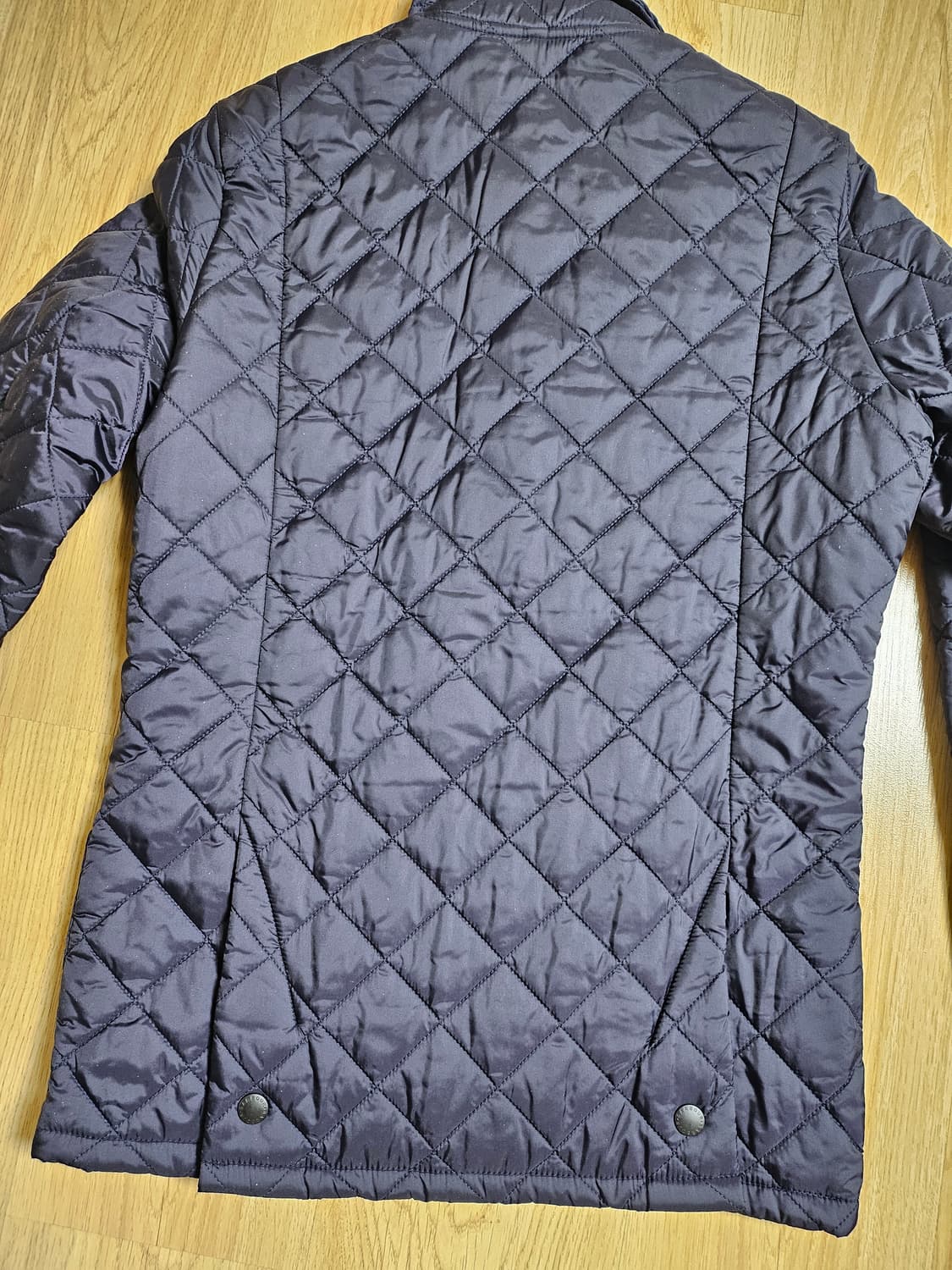 (M)바버 퀄팅 자켓 네이비 상품이미지2