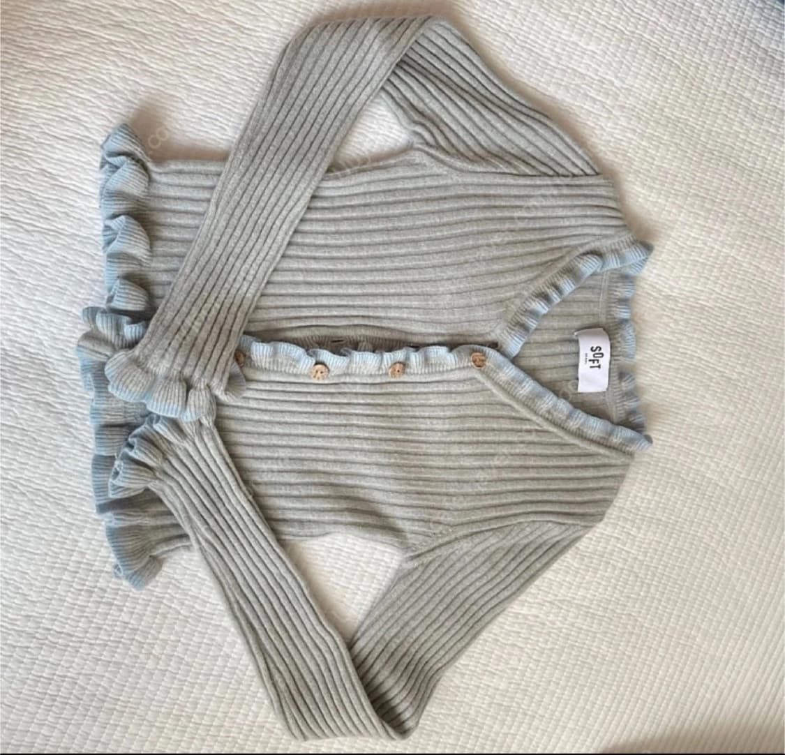 SOFT SEOUL 프릴니트 가디건 상품이미지1