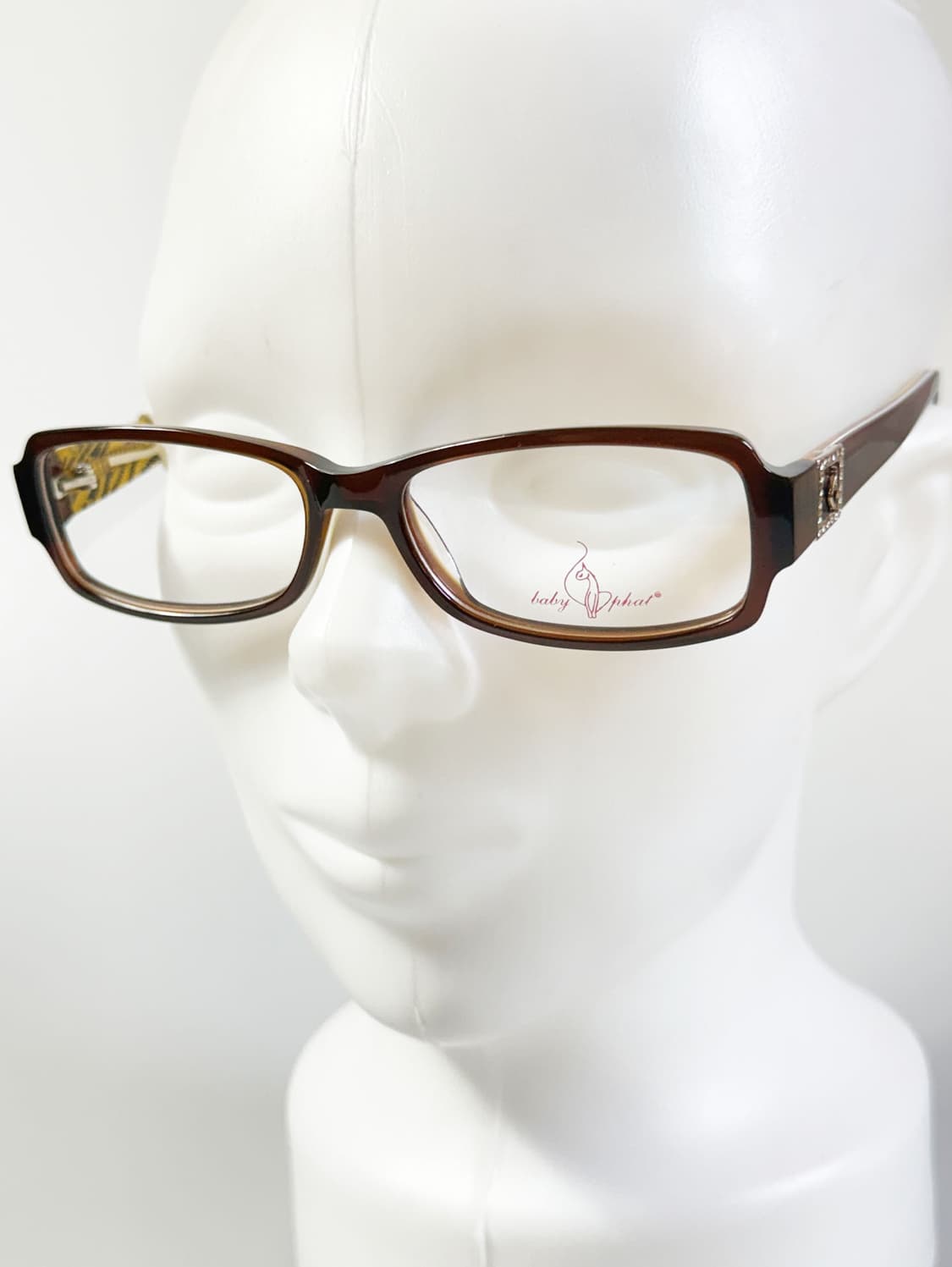 BABY PHAT 브라운 뿔테 스퀘어 프레임 빈티지 안경 상품이미지8