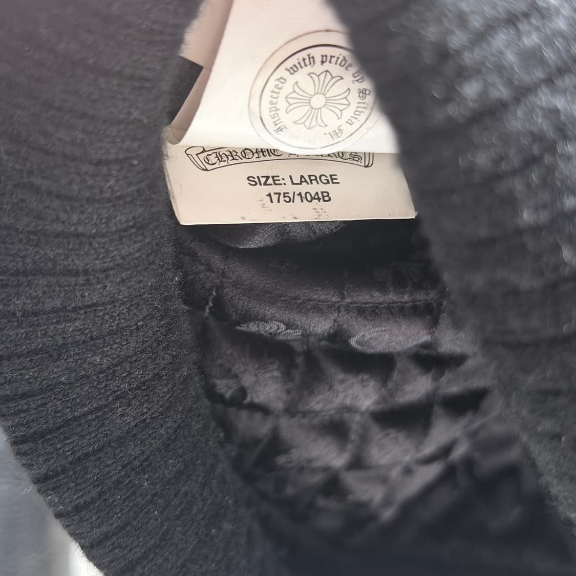 (A+/L) / 크롬하츠 레터맨 레더 바시티 가죽 자켓 블랙 상품이미지10