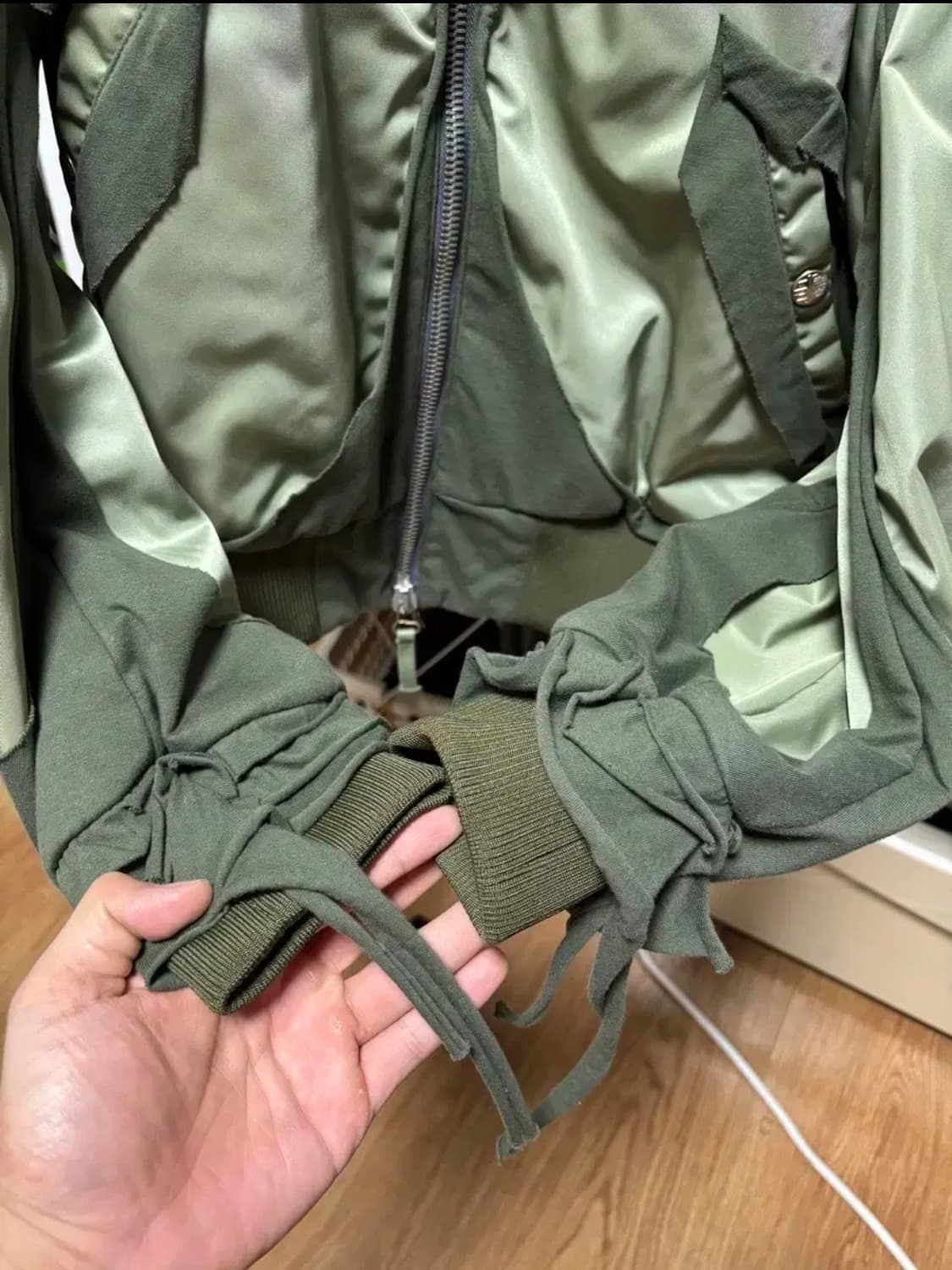 50) DIESEL 디젤 J 크로스 봄버 재킷 그린 상품이미지4