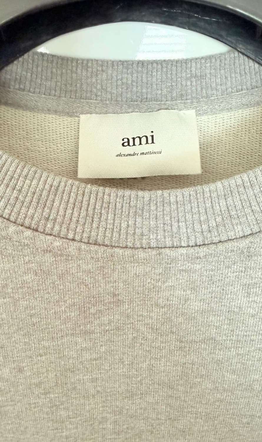 아미 스몰 하트 맨투맨 회색 xl 상품이미지2