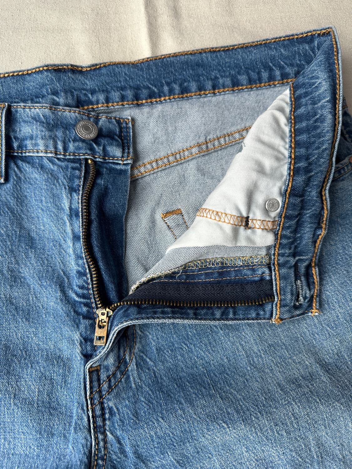 리바이스 502 테이퍼드 데님팬츠 연청 34 상품이미지3