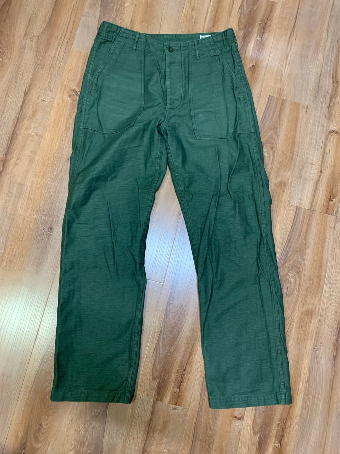 Orslow 퍼티그 팬츠 올리브 2사이즈 상품이미지1