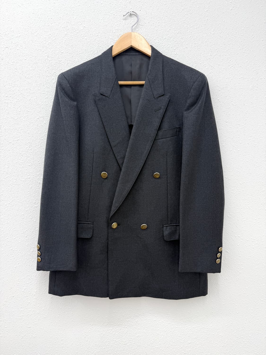 Osk jeff 빈티지 더블 브레스티드 울 블레이저 상품이미지1