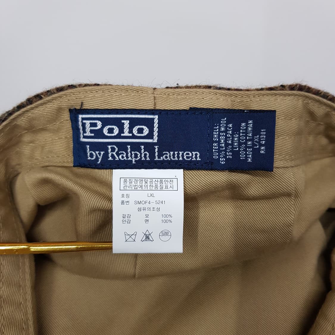 폴로 랄프로렌 울 체크 헌팅캡 L/XL사이즈 상품이미지4