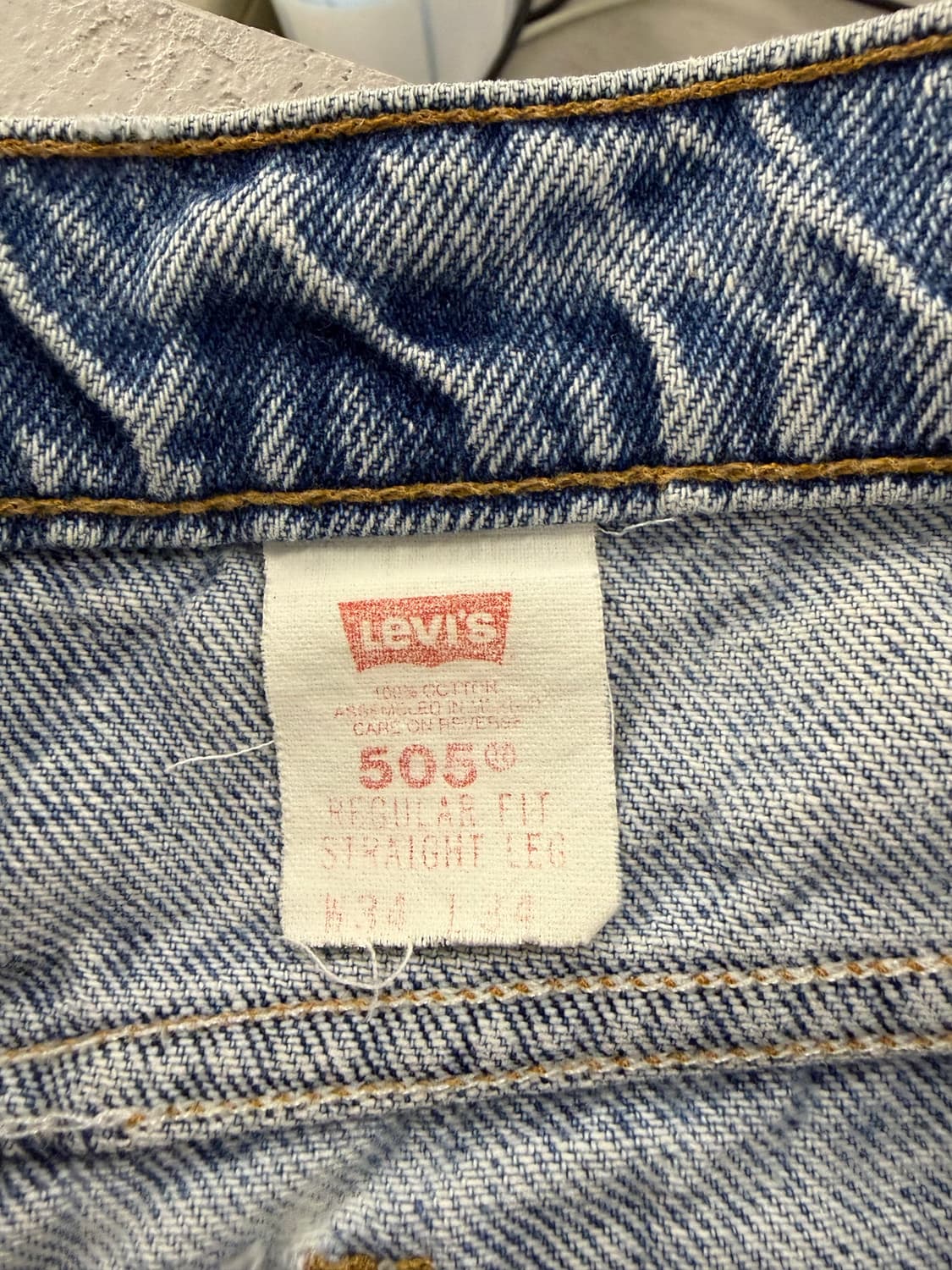 Levi's 505 destroyed denim 34 상품이미지6