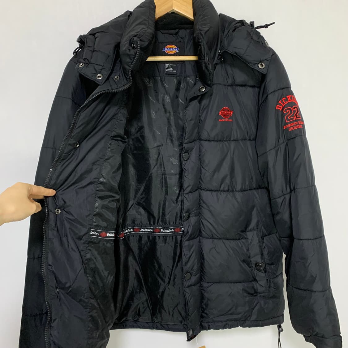 디키즈 블랙 패딩 점퍼 빈티지 남녀공용 M 상품이미지5
