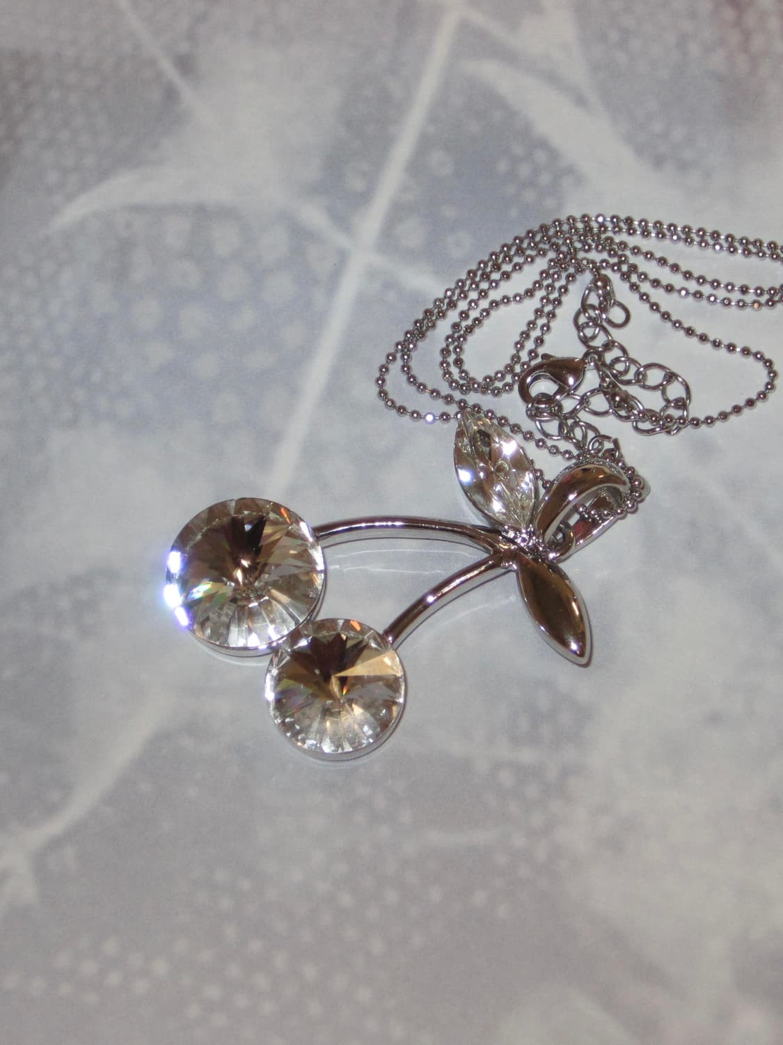 빈티지 체리 큐빅 목걸이 상품이미지1