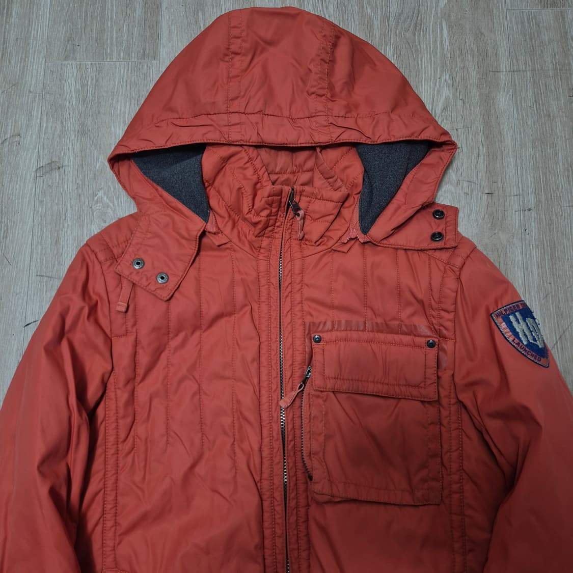 타미힐피거 데님 남성 후드 경량패딩 자켓 상품이미지2