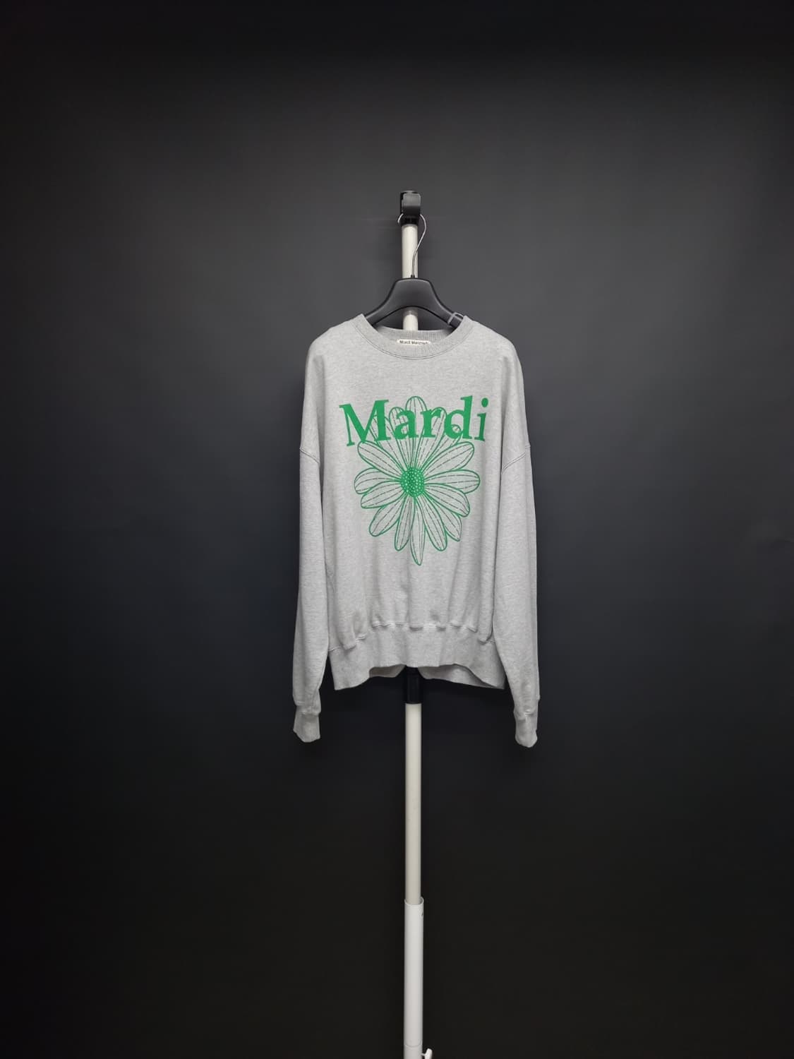 마르디메크르디 춘추동 초록그레이 맨투맨 F 44-77 상품이미지1