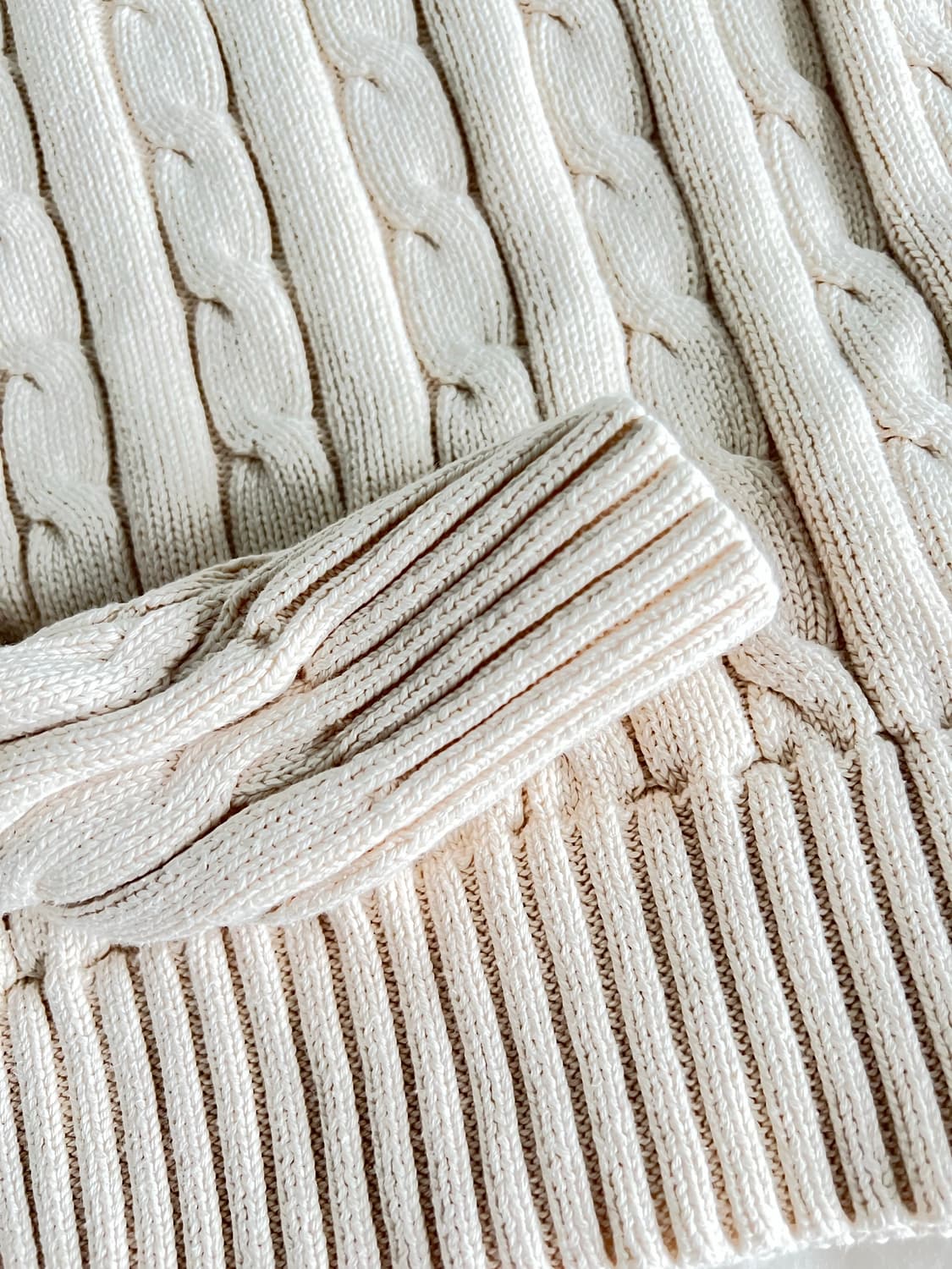 폴로 케이블 니트 S 상품이미지8