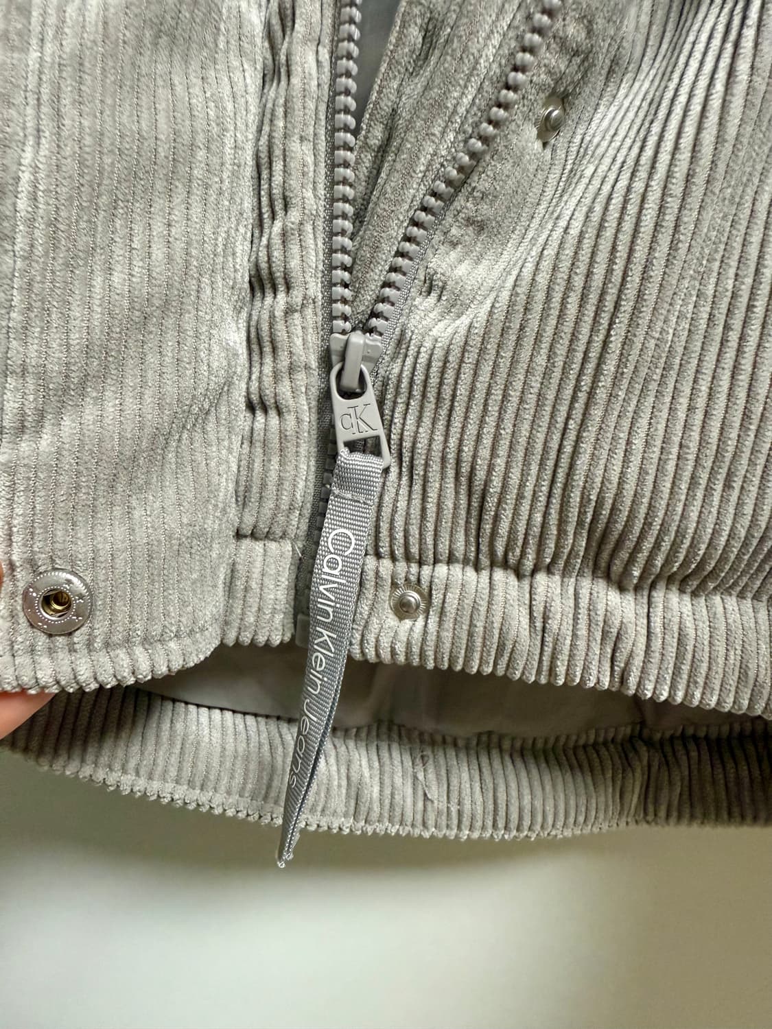 캘빈클라인 코듀로이 패딩 (xs) 상품이미지7