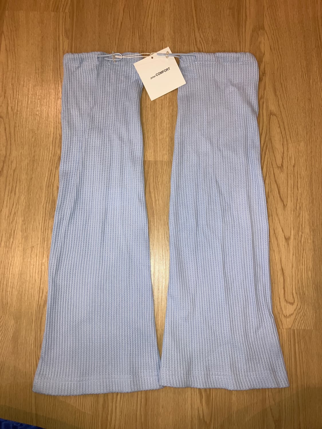 Jichoi comfort 24-001 와플 레그워머 스카이블루 상품이미지3