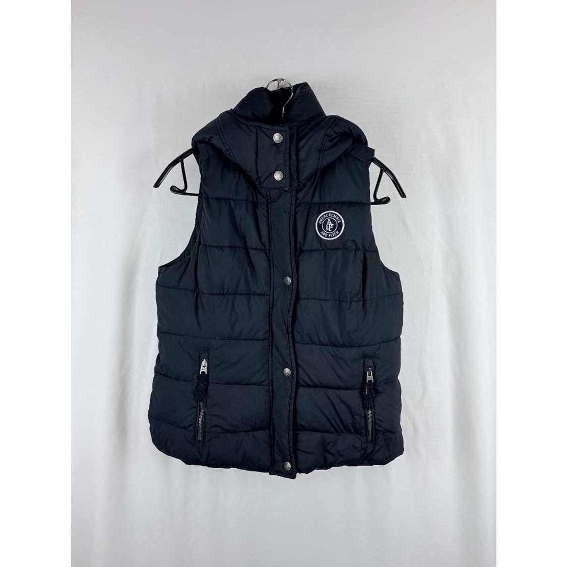 (M) 아베크롬비 후드 패딩 조끼 블랙 상품이미지2