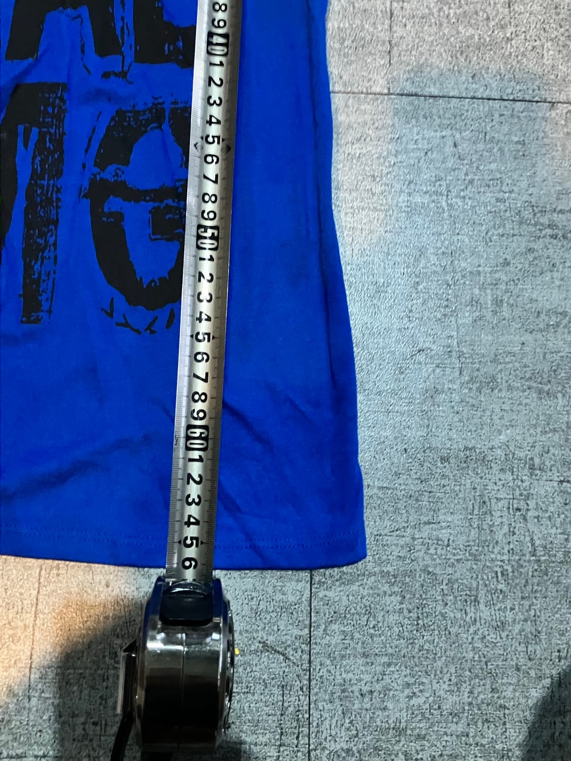 일본빈티지 Aqua 핀터깔y2k 와투케펑크 반팔티셔츠 블루 상품이미지3