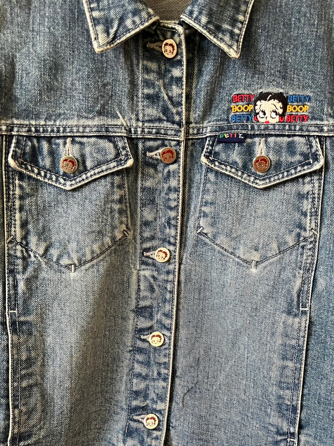 BETTY boop 파스텔 데님 자켓 상품이미지2