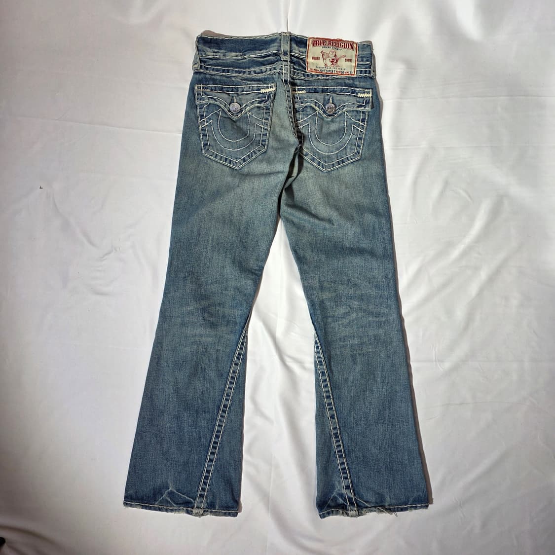 [30]트루릴리전 USA 화이트 스티치 부츠컷 데님팬츠 상품이미지6